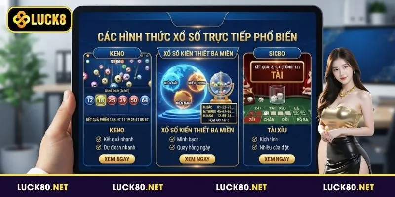 Các loại xổ số trực tiếp nổi bật