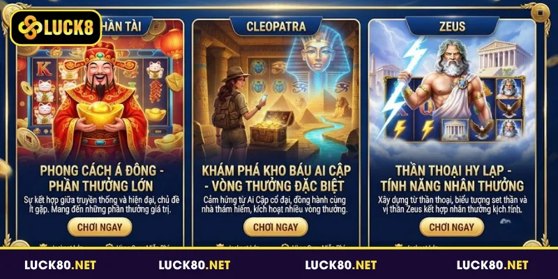 TP Nổ Hũ - Chơi Slot Nhận Thưởng Cực Khủng Tại Luck8 4 Một số game hấp dẫn có trên TP nổ hũ