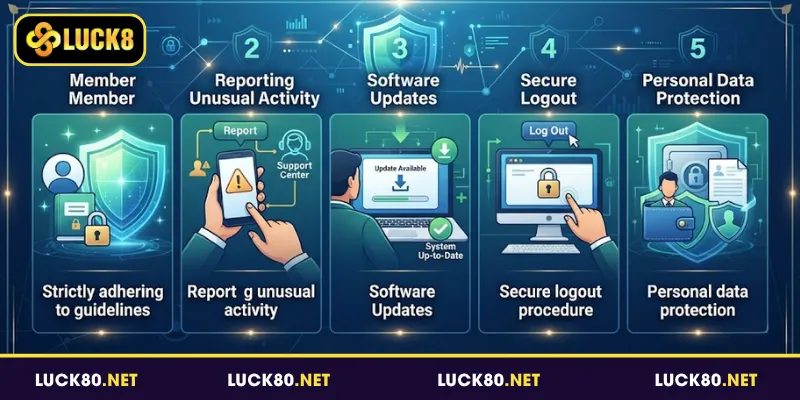 Nghĩa của của hội viên khi tuân thủ chính sách bảo mật của Luck8