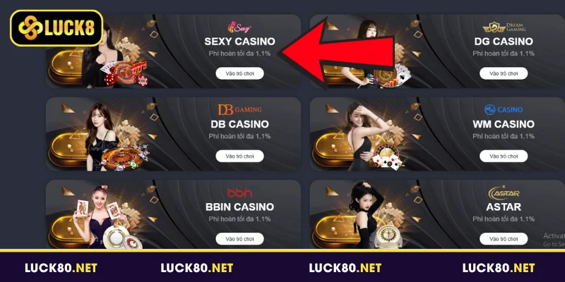 Sảnh Sexy Casino Luck8 - Điểm Đến Đẳng Cấp Cho Mọi Cao Thủ 2 Tổng quan về sảnh Sexy Casino Luck8