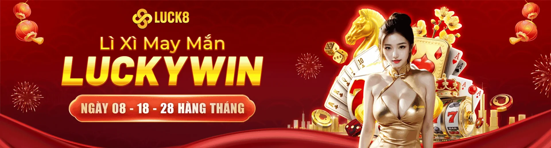 Lì xì may mắn - Luck8