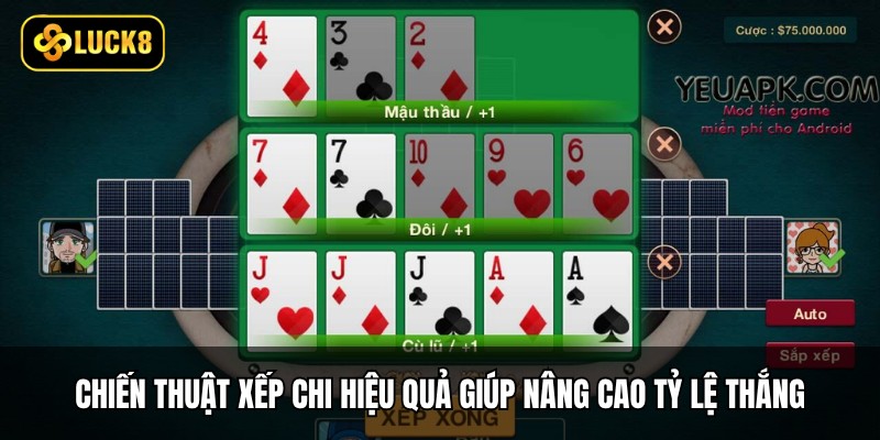 Chiến thuật xếp chi hiệu quả giúp nâng cao tỷ lệ thắng game bài Mậu Binh