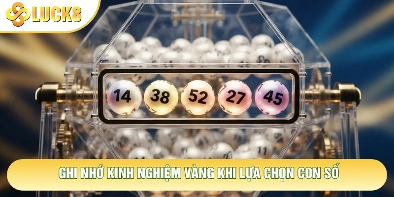 Ghi nhớ kinh nghiệm vàng khi lựa chọn con số