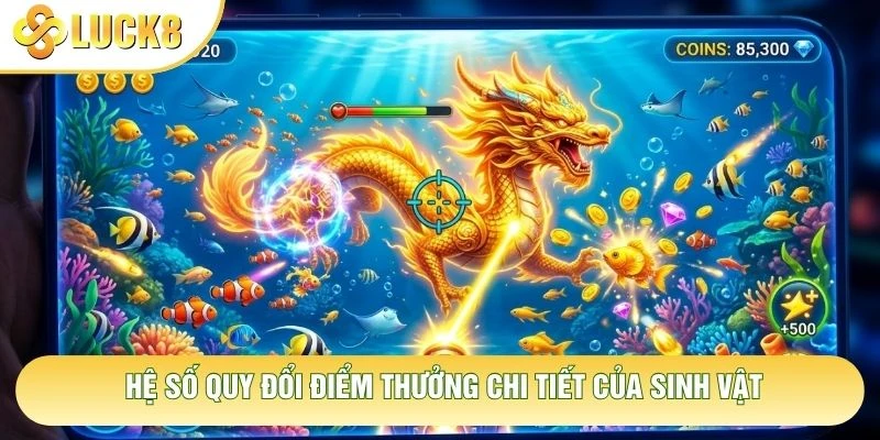 Hệ số quy đổi điểm thưởng chi tiết của sinh vật Hệ số quy đổi điểm thưởng chi tiết của sinh vật