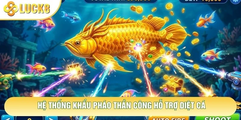 Hệ thống khẩu pháo thần công hỗ trợ diệt cá Hệ thống khẩu pháo thần công hỗ trợ diệt cá