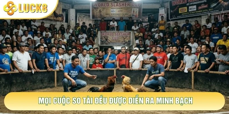 Mọi cuộc so tài đều được diễn ra minh bạch Mọi cuộc so tài đều được diễn ra minh bạch