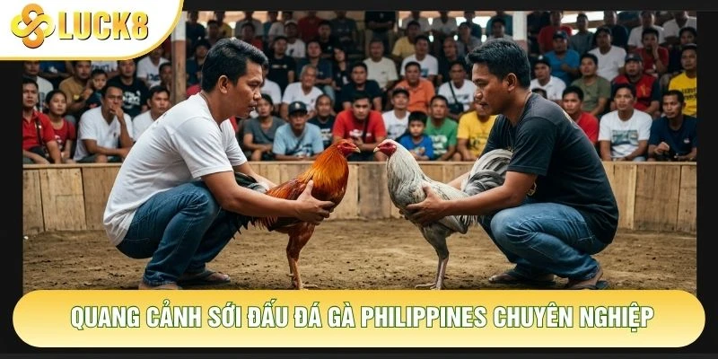 Quang cảnh sới đấu đá gà Philippines chuyên nghiệp Quang cảnh sới đấu đá gà Philippines chuyên nghiệp