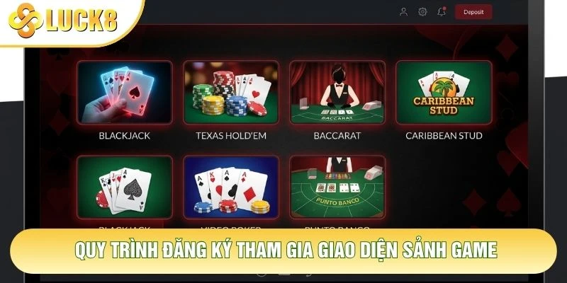 Quy trình đăng ký tham gia giao diện sảnh game Quy trình đăng ký tham gia giao diện sảnh game