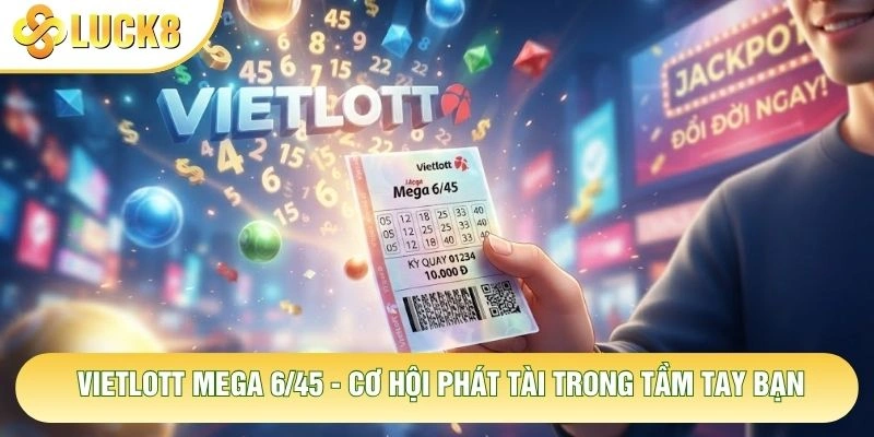 Vietlott Mega 6/45 - Cơ Hội Phát Tài Trong Tầm Tay Bạn 1 Vietlott Mega 6/45 - Cơ Hội Phát Tài Trong Tầm Tay Bạn